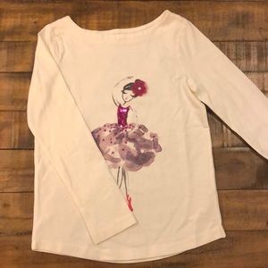 Gymboree boatneck ballerina top size 8 NWT